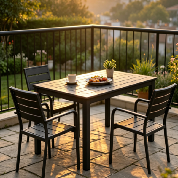 Small Balcony Dining Table Set