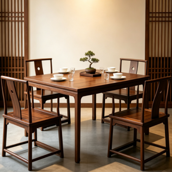 Rectangular Black Walnut Dining Table